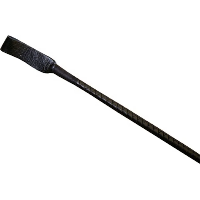 Кожаный кроп-стик BULLWHIPS из гибкого волокна внутри черного