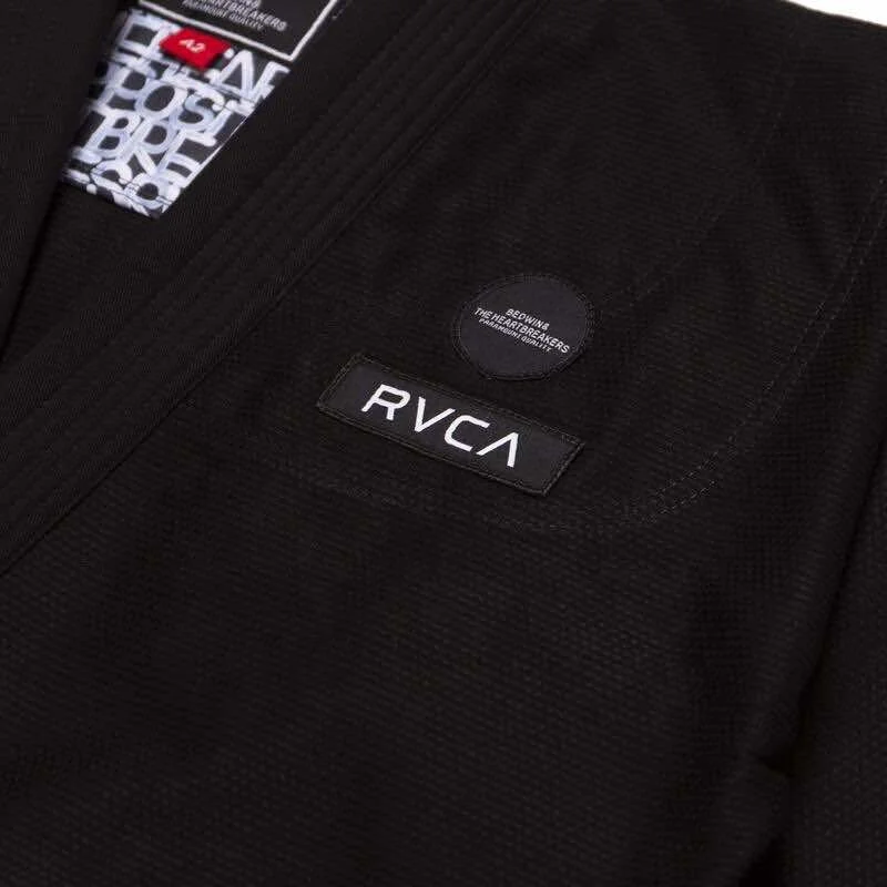 New RVCA BJJ Gi Jiu-jitsu Brand New Black Batch #115 Heartbreakers