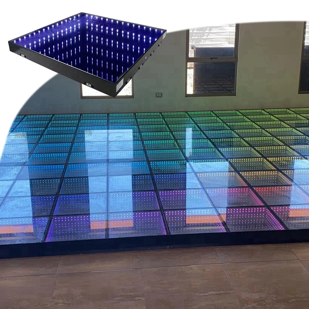 Беспроволочный Магнитный 3D-танцпол из закаленного стекла