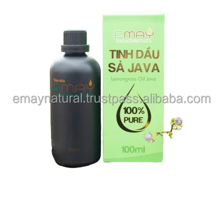 Natural Steam Essential Oil Extracted From Java Lemongrass Leaves 10/50/100 ml Emay Bottled Aromatherapy Oil Accept OEM Order