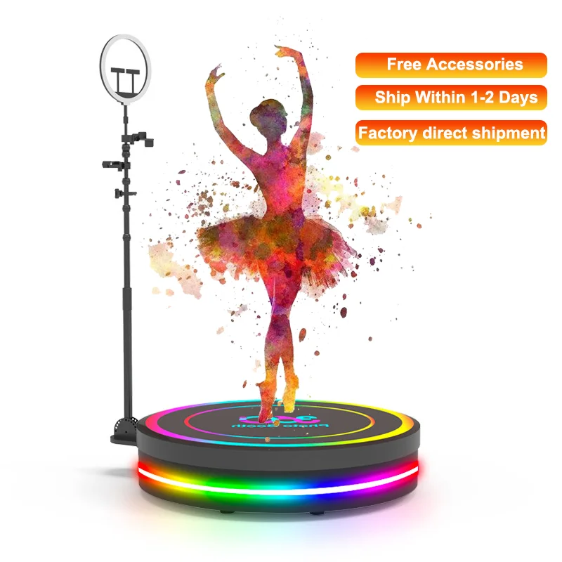 Cheap 360 Camera Video 3d Abyss 360 Spinning Photo Booth Automatic Photobooth 2022 Adjustable Machine