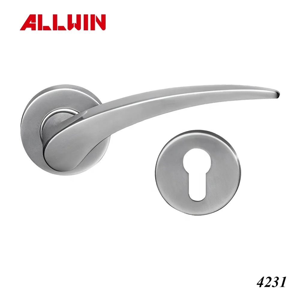 Modern Stainless Steel One Side Door Handle with Plate