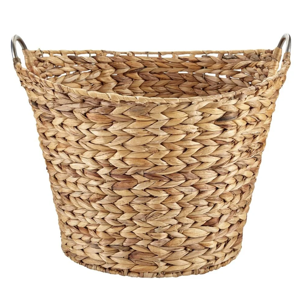 Vietnam Manufacturing Wicker woven planter storage basket wholesale water hyacinth laundry basket dirty clothes bucket