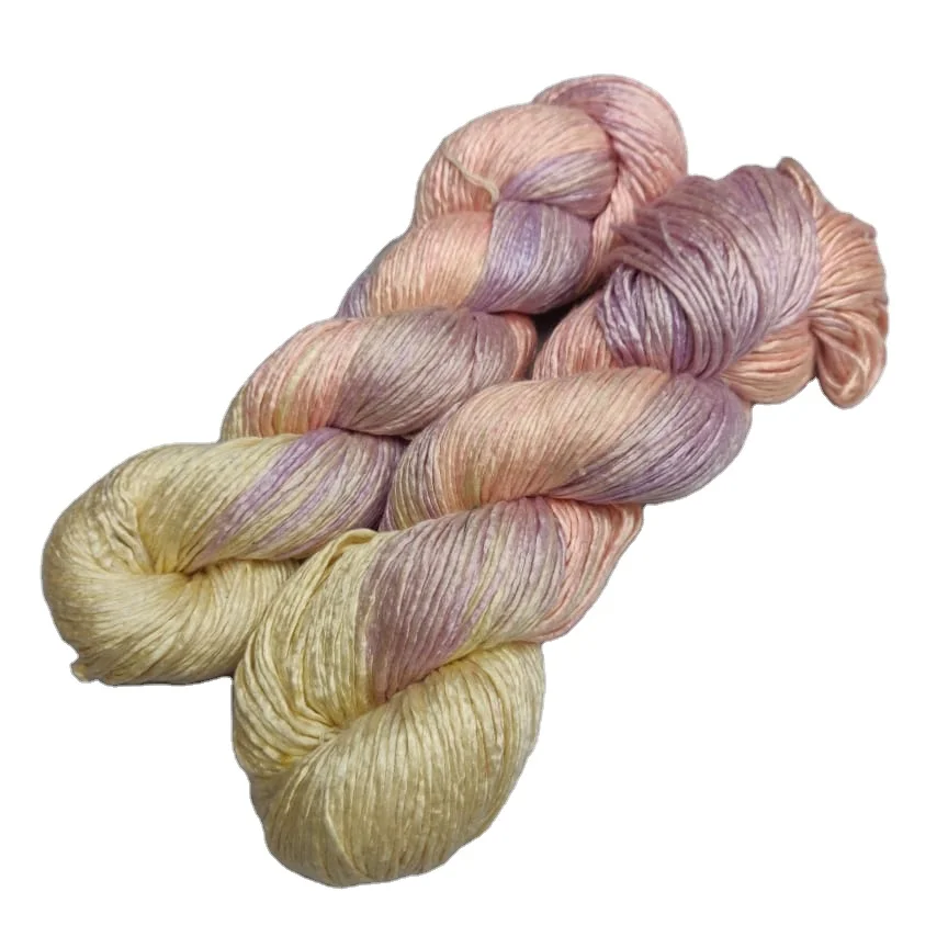100% pure spun silk yarn made from mulberry silk cocoon used for Carpet hand tufting weaving knitting crochet art and craft
