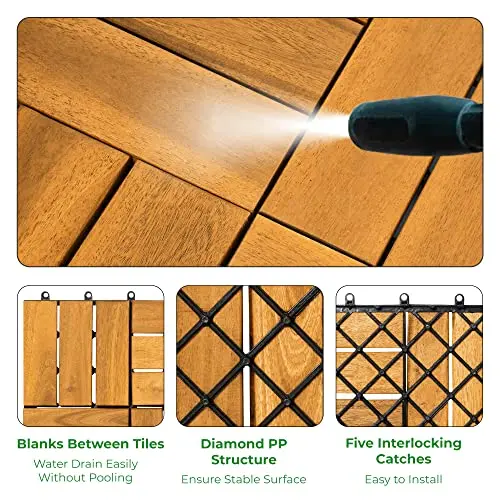 Super hot item HP-12SVN flooring wood texture solid wood tile for home decoration balcony/entry floor tile