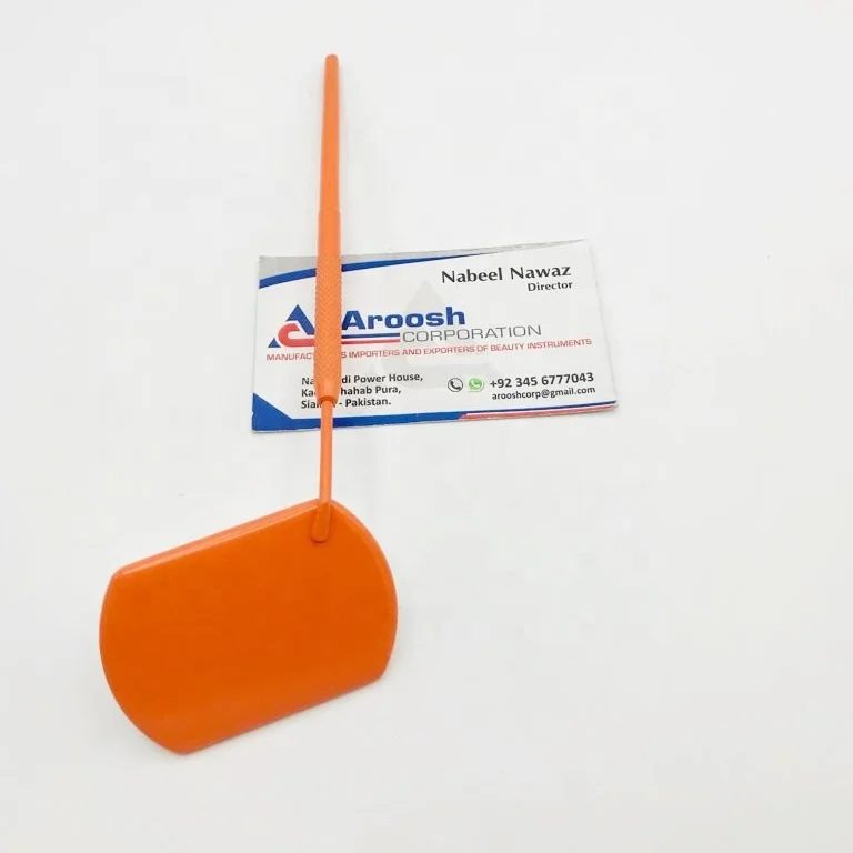 Wholesale Beauty Private Label Orange Square Mirror for Eyelash Extensions Pointed Tip for Lash Artists