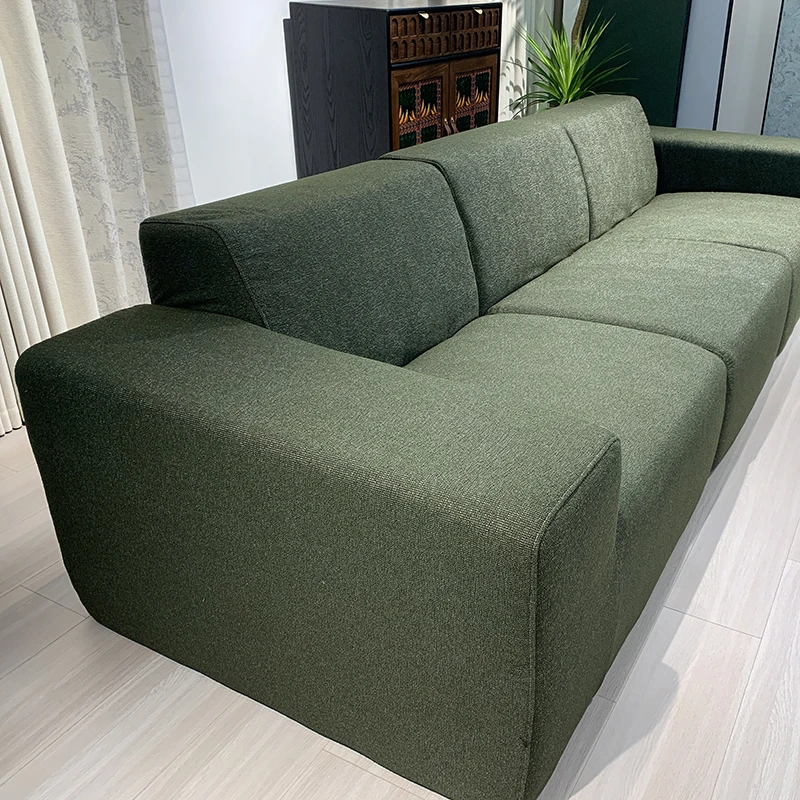 velvet cloth Modular 3-in-1 Vacuum Compression Set Low shipping cost Furniture Lazy 3-Seater Sofa Home Mall Elegant Model Design