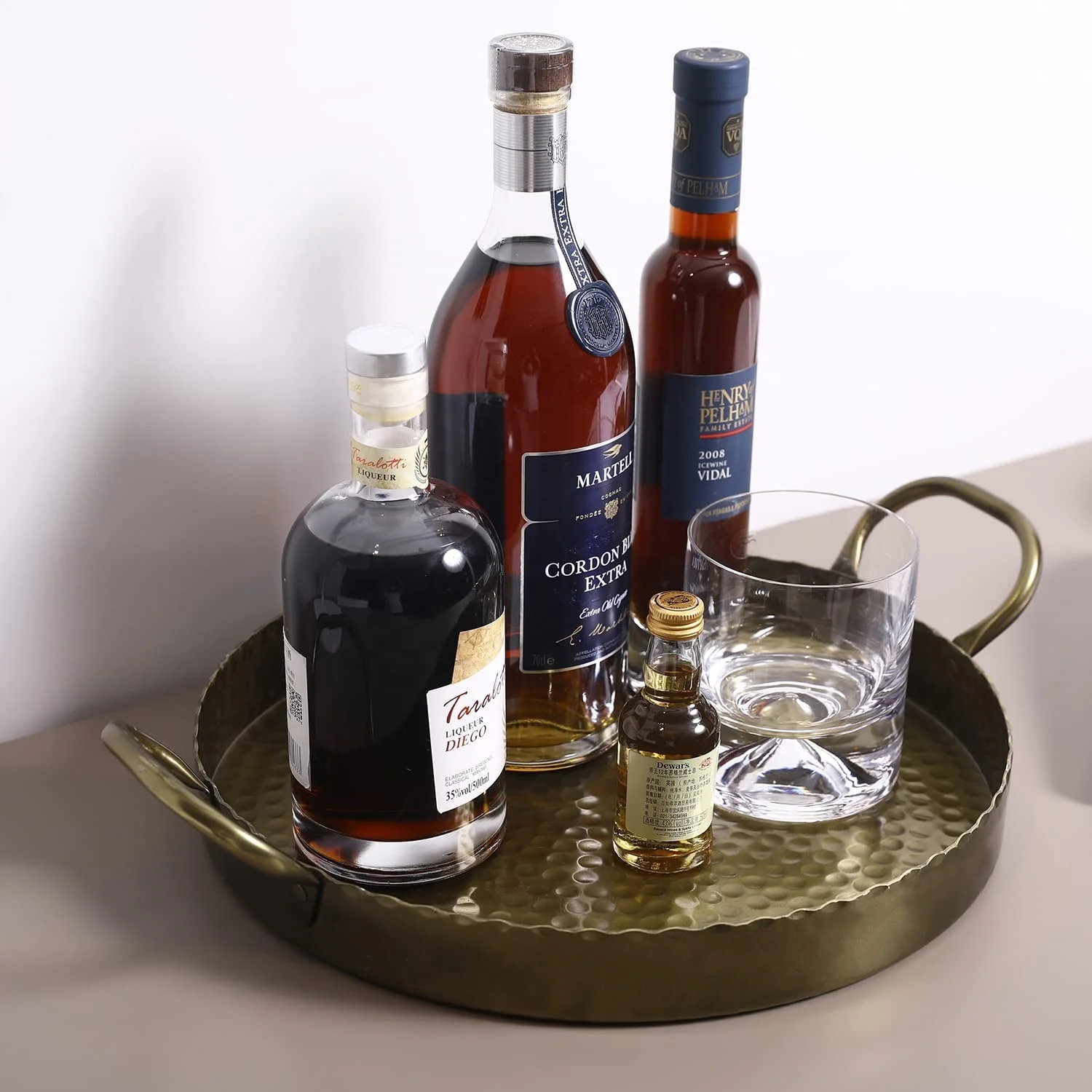 2 Tier Galvanized Cake Stand, Rustic Handmade Black Metal & Mango Wood Oval Serving Cupcake Display Stand