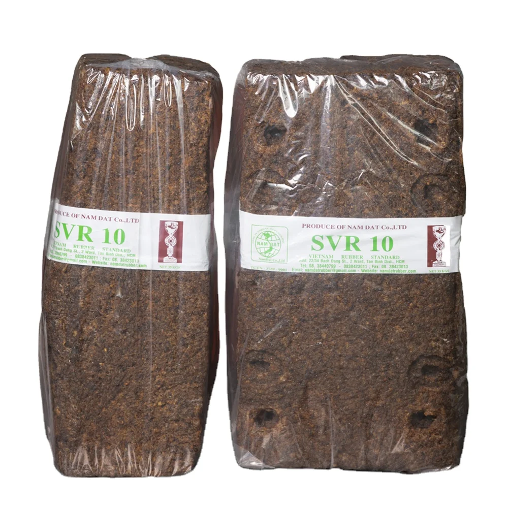 Natural Latex Rubber New Condition Quality Brown Rubber Raw Material SVR 10 (TSR 10) With Wholesale Price Produce in Vietnam