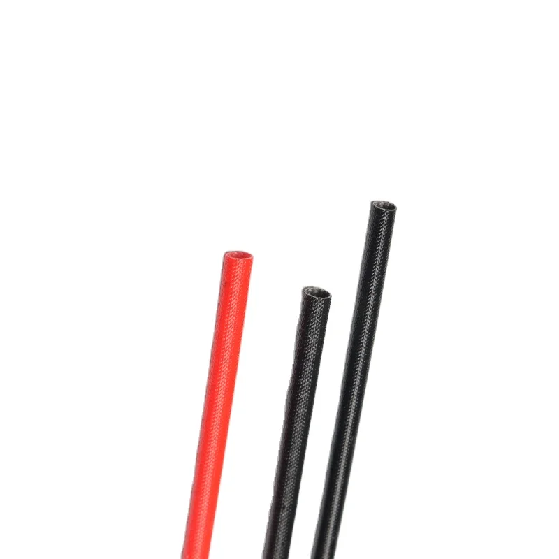 RoHS Standard Heat Resistant Insulation For Electrical Wire Rubber Coated Fiberglass Sleeve
