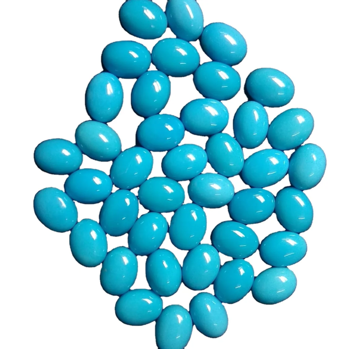 Natural Arizona Turquoise Oval Pear Shape Cabochon Free Sizes Loose Gemstone High Quality Jewelry Making Stone Blue Turquoise