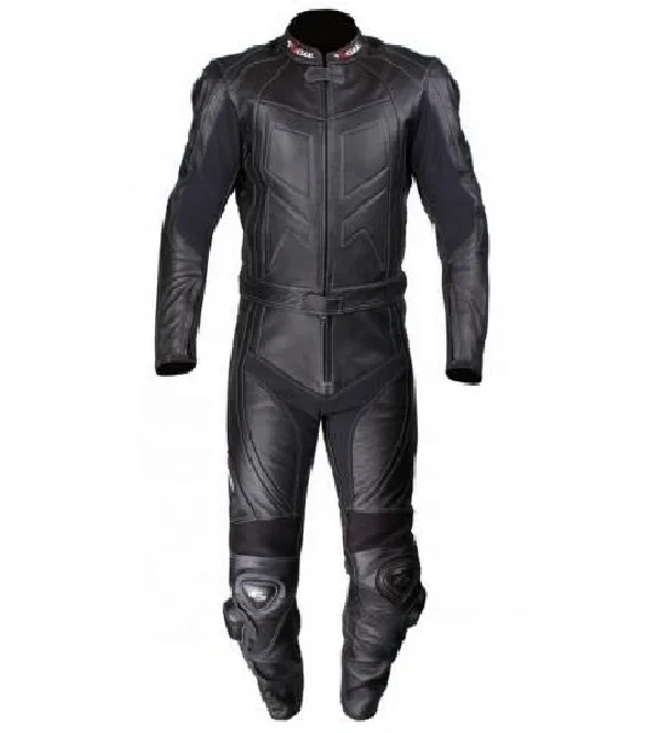 HMB-2109A Custom Made Motorbike One Piece Leather Racing Suit Genuine Leather Motorbike Suit for Men