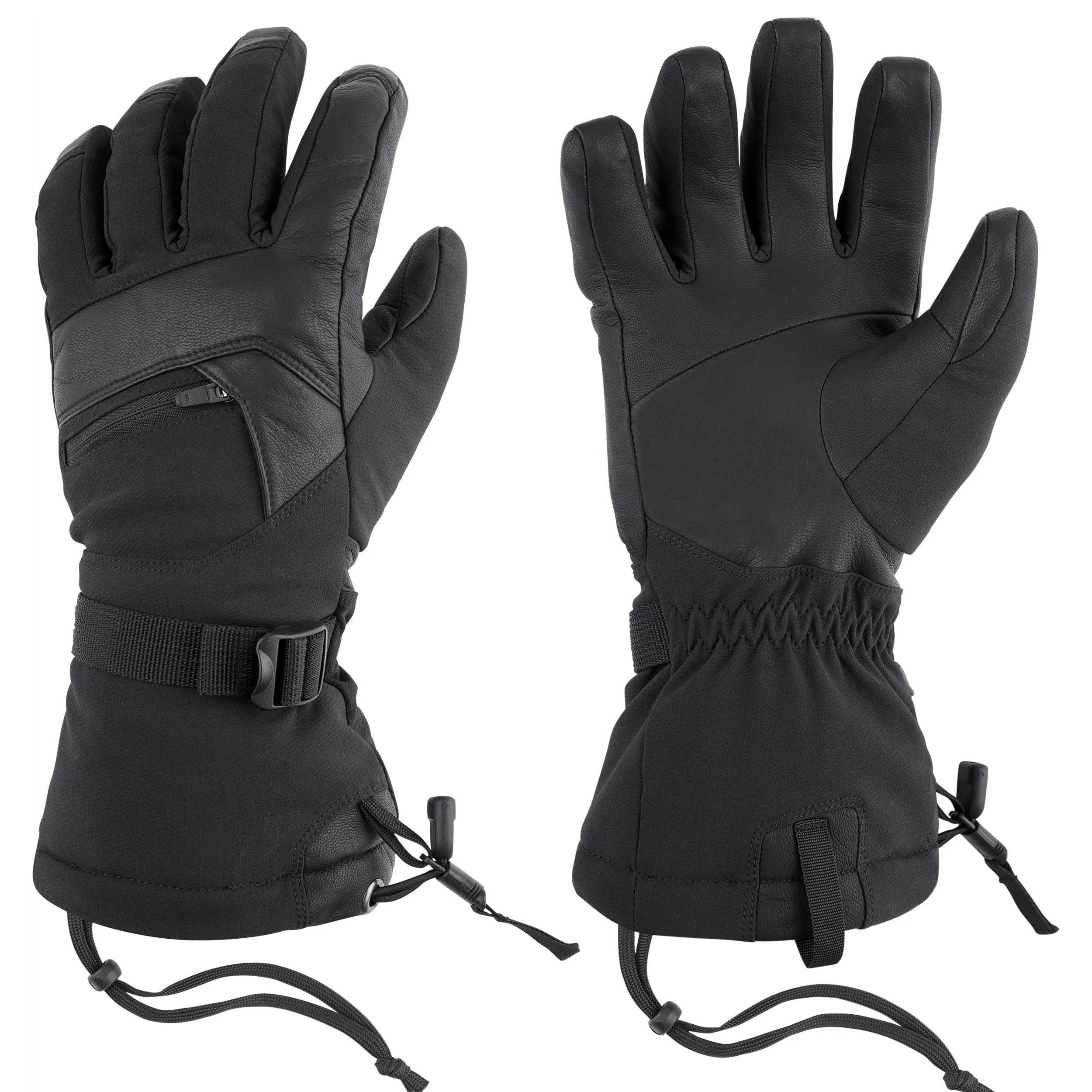 Wholesale Custom snowboard winter ski gloves waterproof and windproof ski gloves
