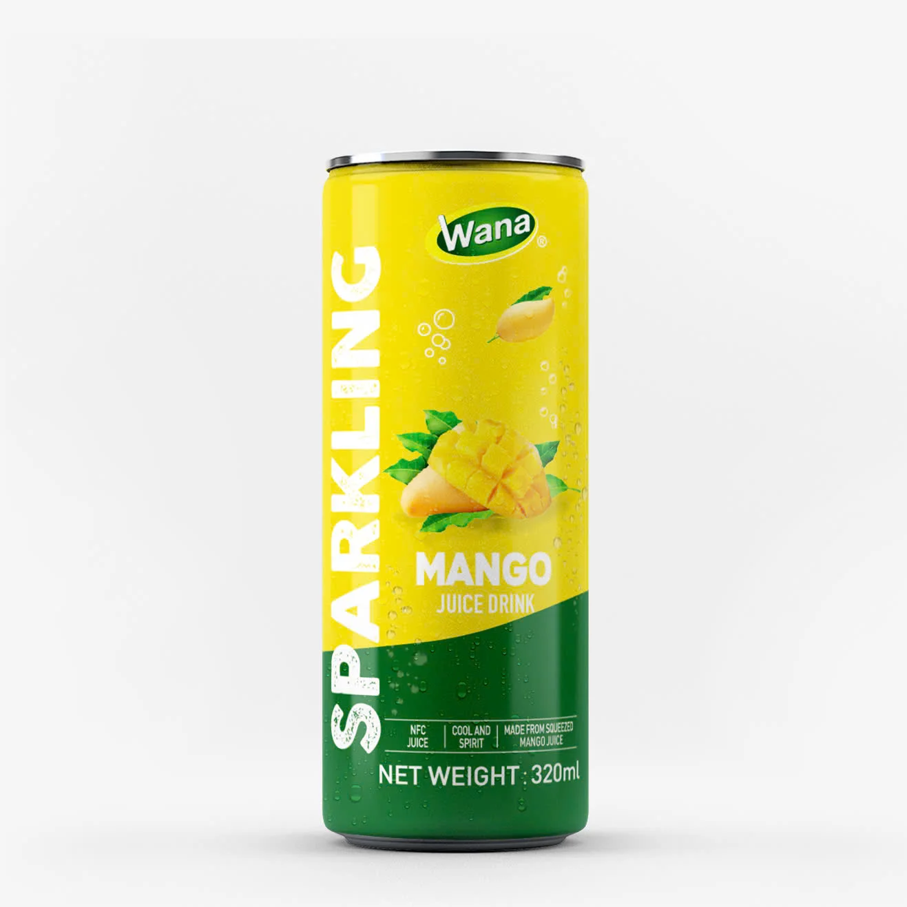 OEM Sparkling Mango Juice Drink 320ml Alu Can from Vietnam Beverage Manufacturer Fruit & Vegetable Juice for Wholesalers