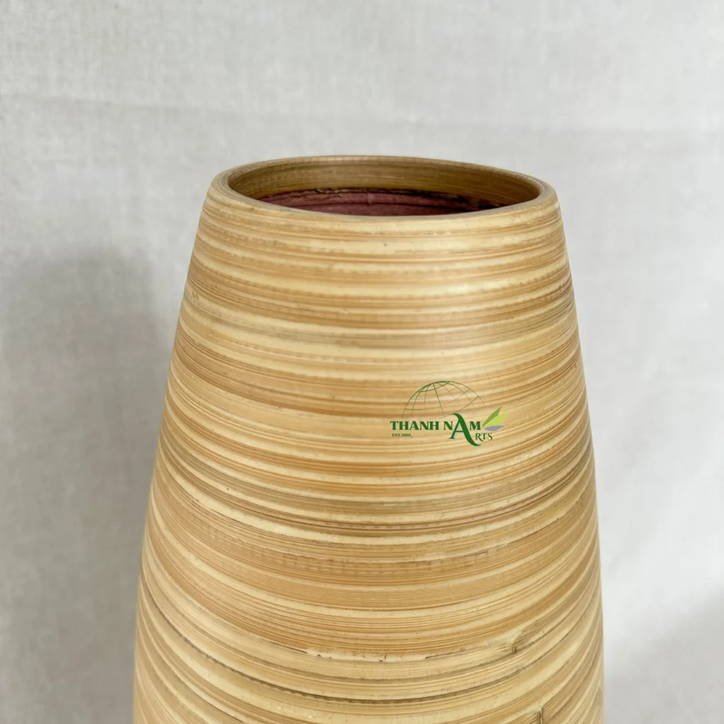 2024 Handcrafted Bamboo Decorative Vase from Vietnam Modern minimalist design for Home Use