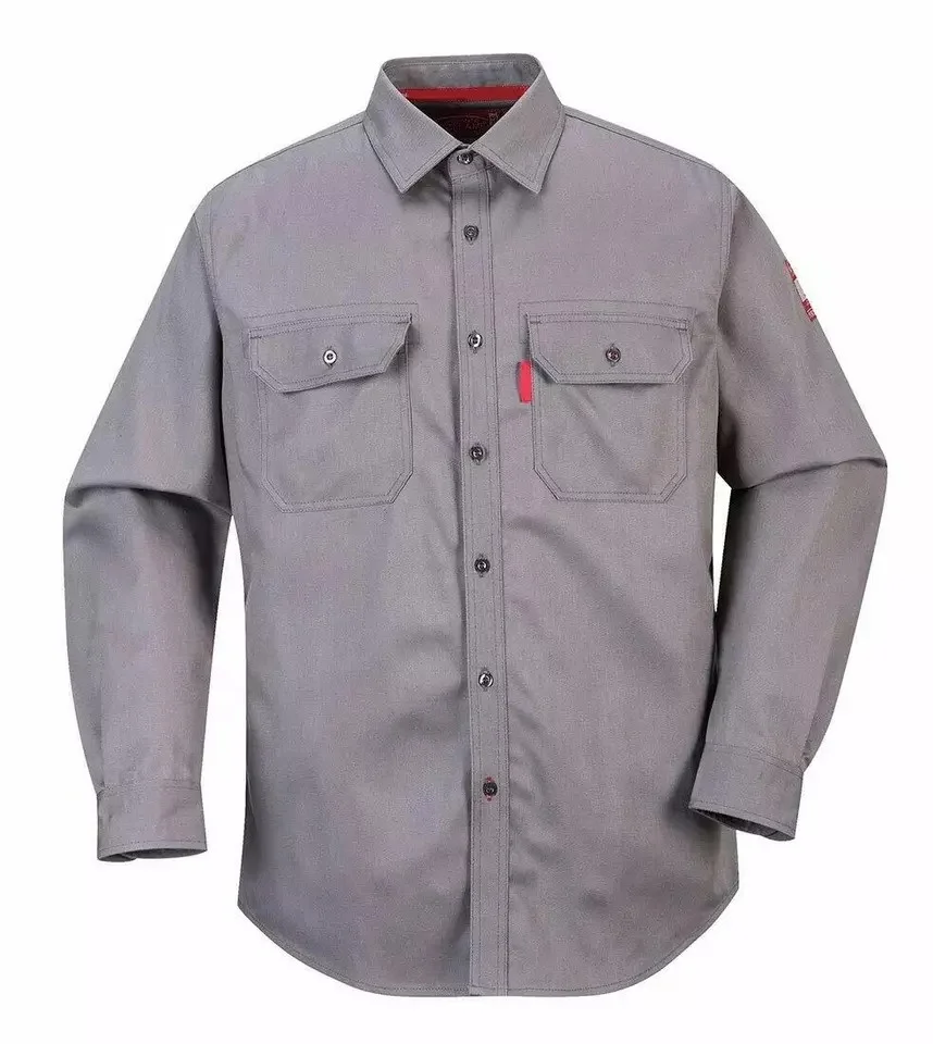High Quality Custom Made FR Clothing Shirts Fire Resistant FR Cotton Work Shirts