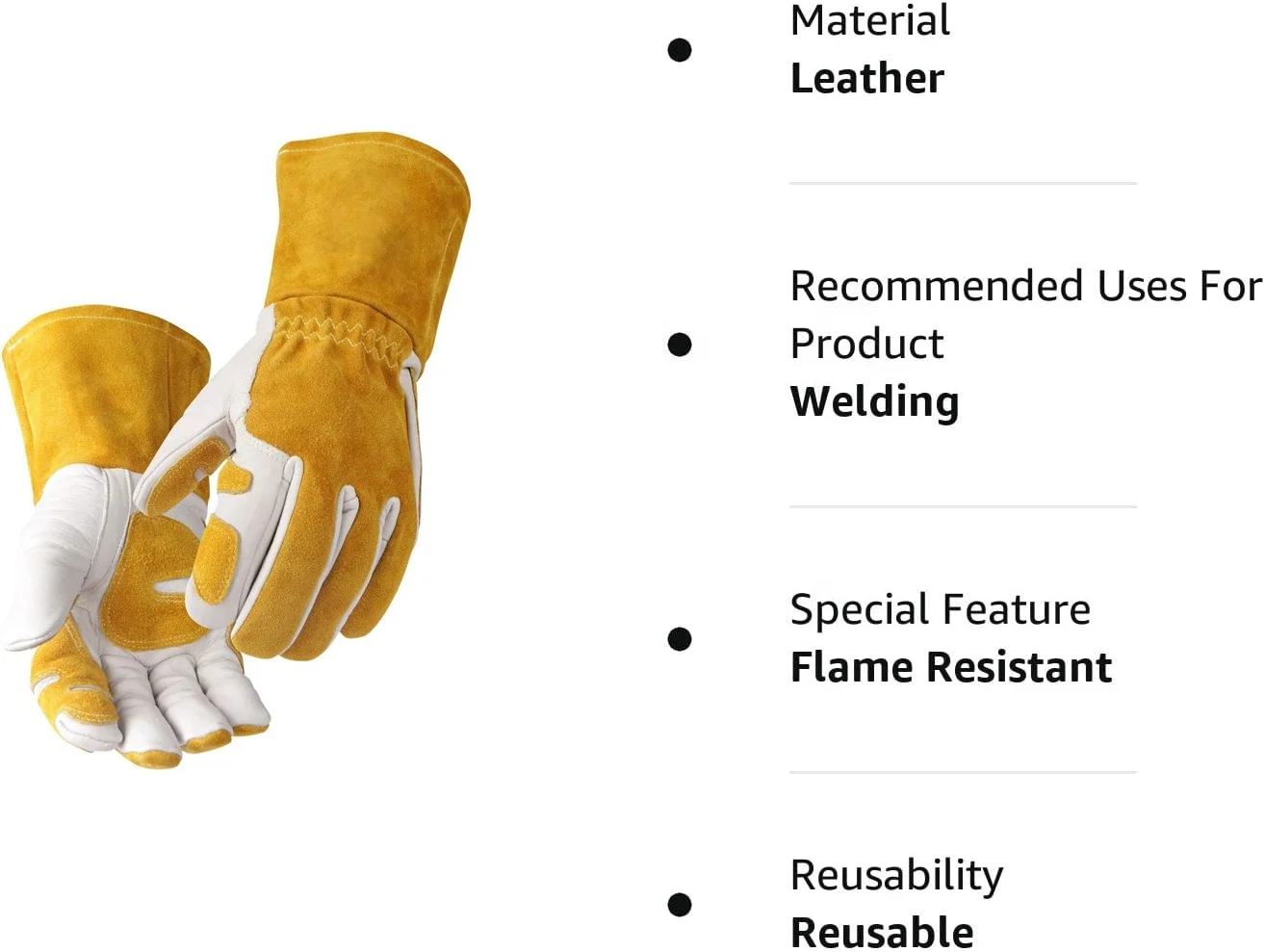 Professional Cow Split Leather Welding Gloves Long Cowhide Genuine Leather Safety Gloves Work Protection Industrial Welding