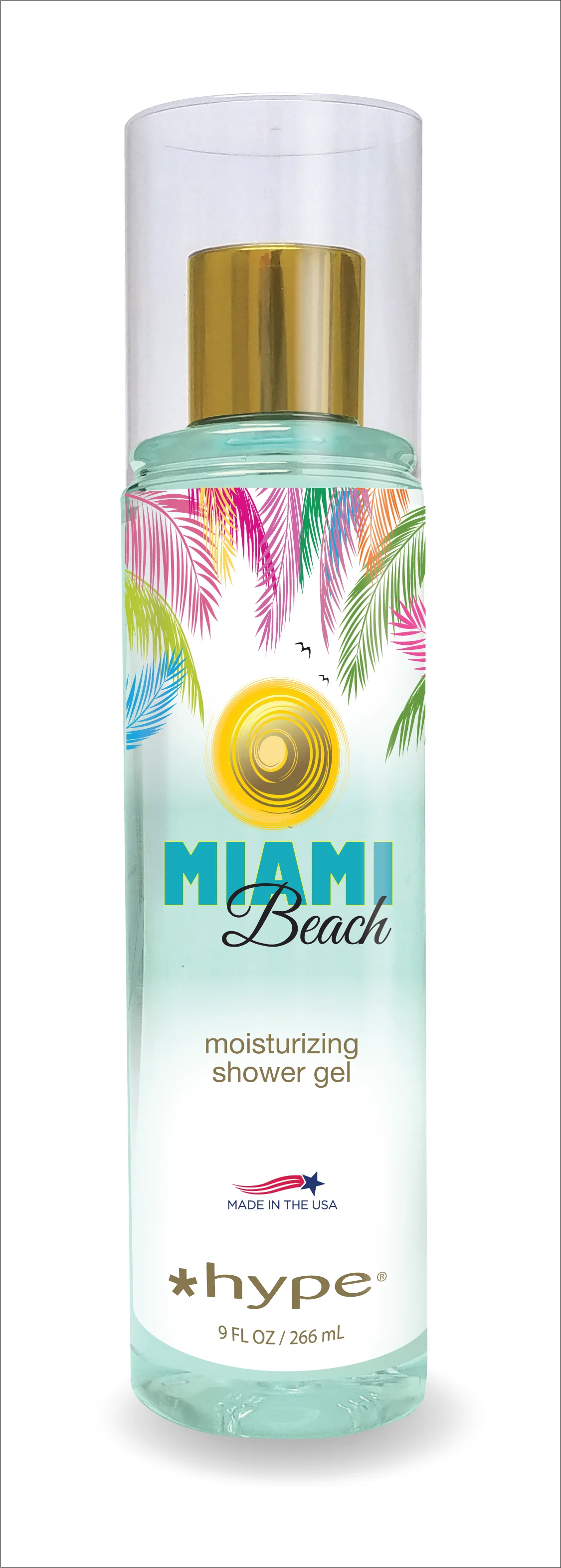 *Hype Miami Shower Gels in 5 Fragrances - The vibrancy & personality of Miami in a bottle- 8oz Squeeze Bottles