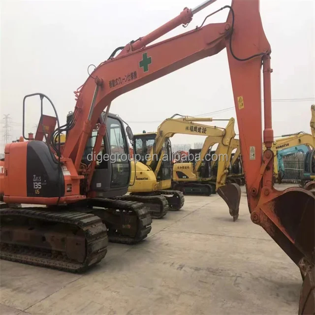 90% новый экскаватор Hitachi ZX135US б/у машины продаваемые по низким ценам