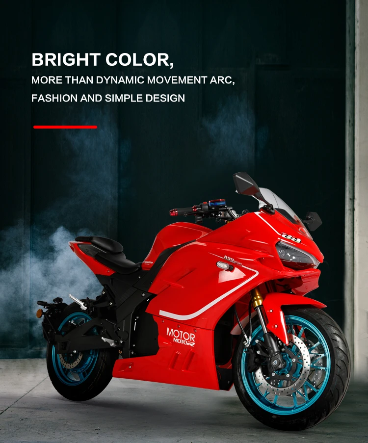Professional High-Performance 5000W Adult Electric Off-Road Motorcycle Removable Lithium Battery for Sports