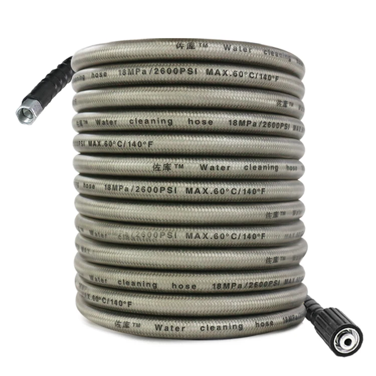 Flexible Hose With Quick Connector For Pressure Washer Water Pipe