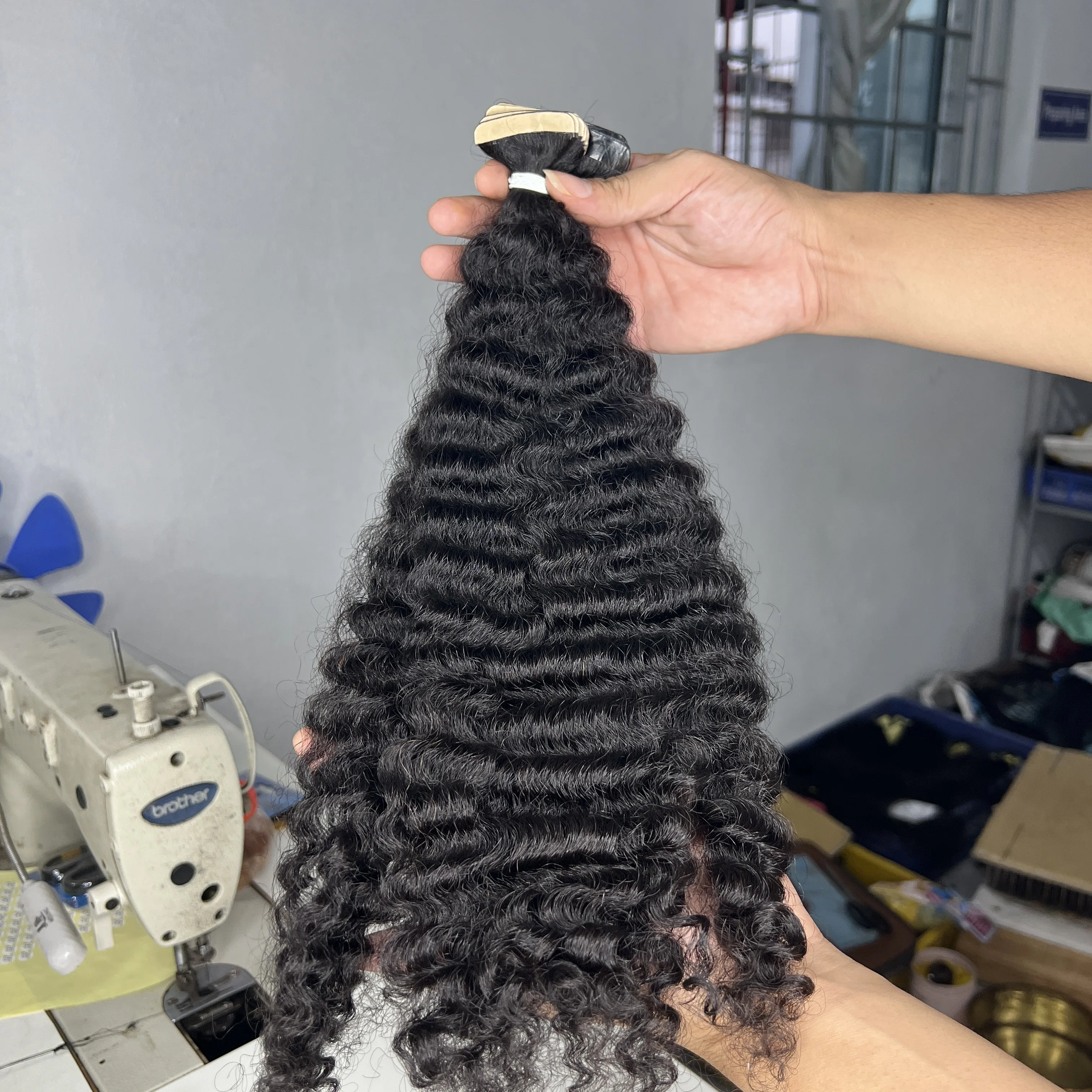 100% Raw Burmese Curly Brazilian Virgin Cuticle Hair Extensions, Cheap Burmese Curly Hair Bundles/ I-Tip/ Tape In Wholesale