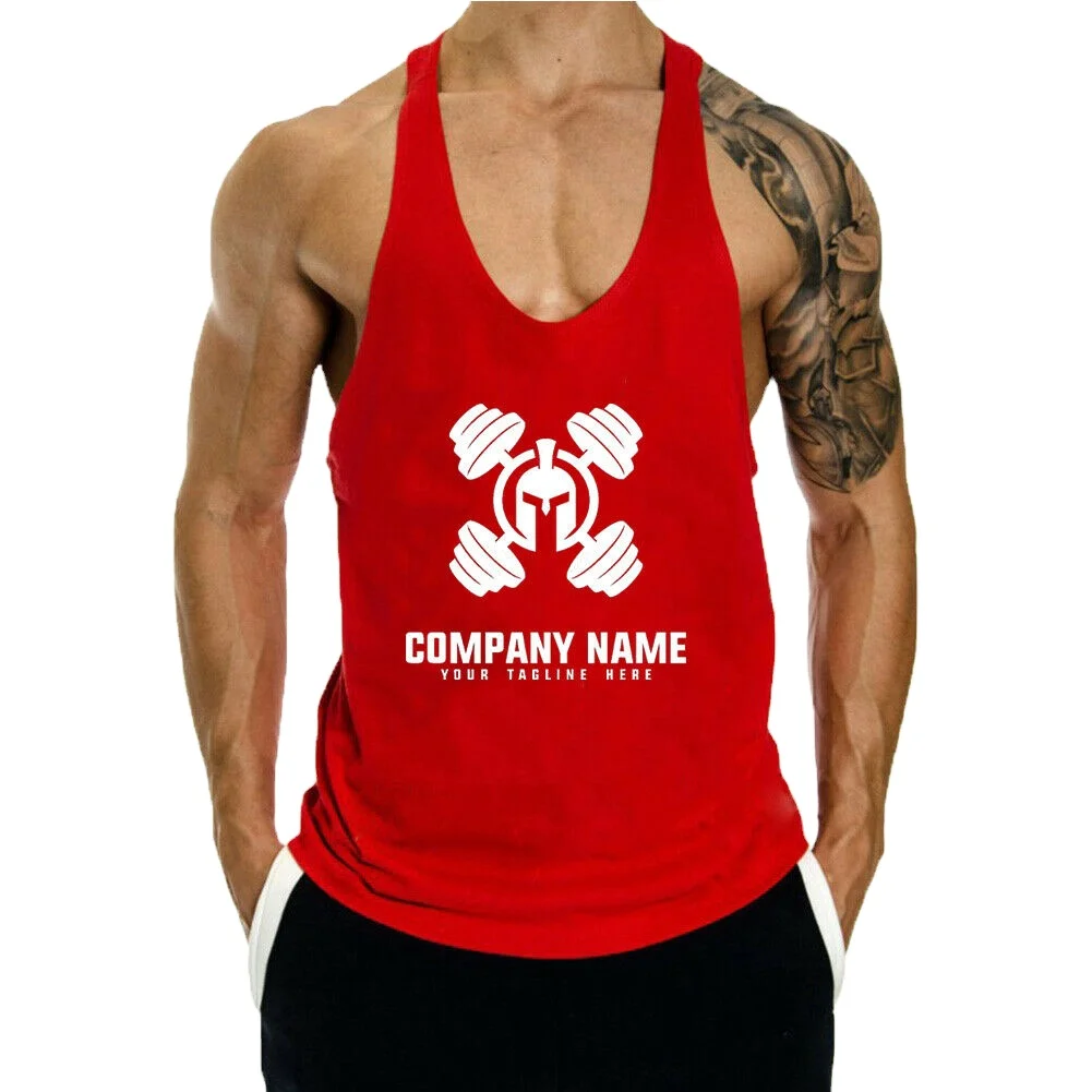  Бодибилдинг производитель мужской топ racerback твердый цвет на заказ тренажерный зал мужские стрингеры