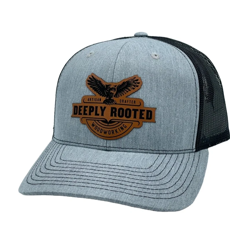 Wholesale Trucker Hat Custom Logo Hat Bulk Custom leather Patch Bulk Hats Leather Patch Design Logo Made in Vietnam