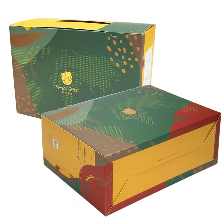 Wholesale food packaging box biscuit box Dessert container for candy chocolate paper box