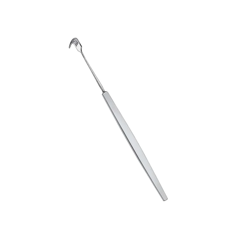 Axenfeld Lacrimal Sac Ретрактор 4 зубца, тупой 9 мм шириной