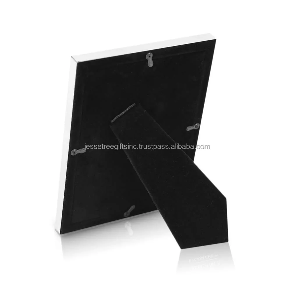 Металлическая и стеклянная настольная фоторамка с коричневым порошковым покрытием отделка прямоугольной формы дизайнерская рамка для домашнего декора