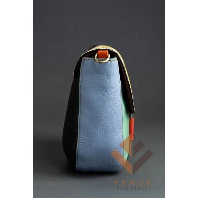 Genuine Leather Sling Bag Coloured Leather Clutch Purse