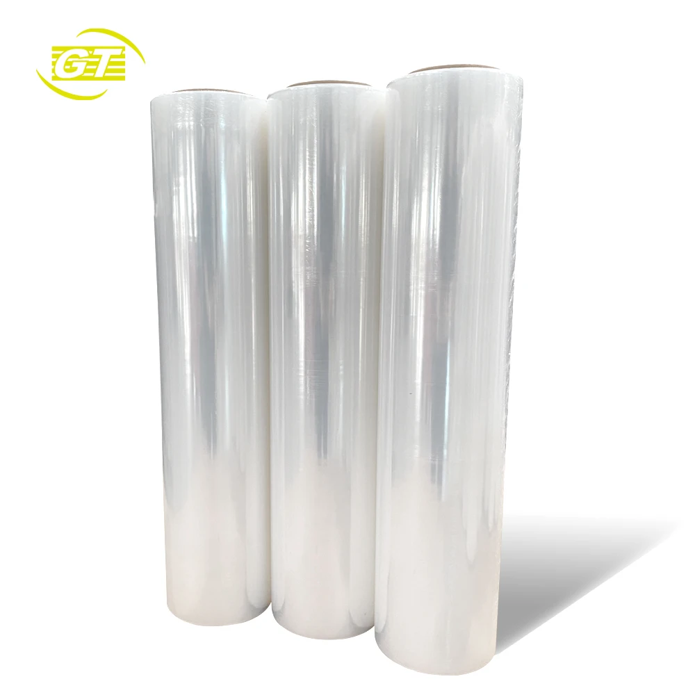Wholesale Clear PE Shrink Roll Stretch Film Soft Hardness Clear Casting Processing for Packaging Stretch Wrap Film