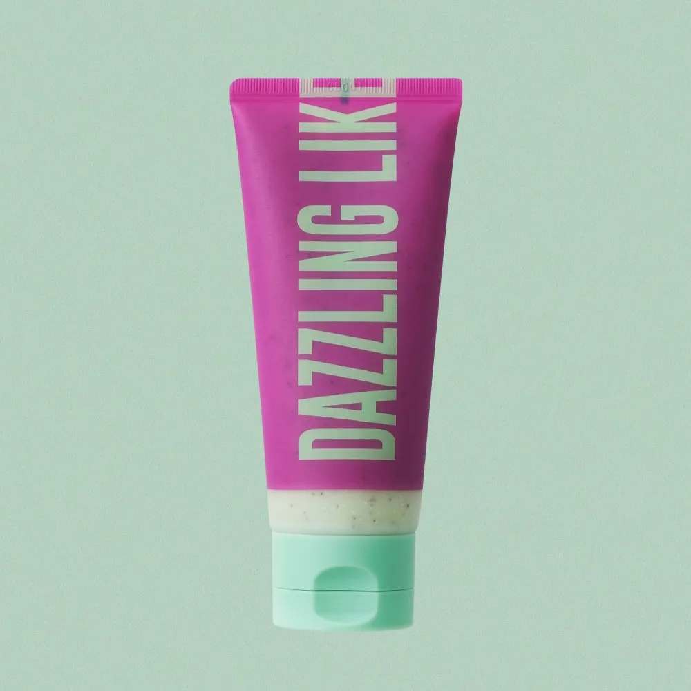 Dear Doer 100ml Dazzling Cellulose Body Scrub Cream Korean Tube Design for Adults