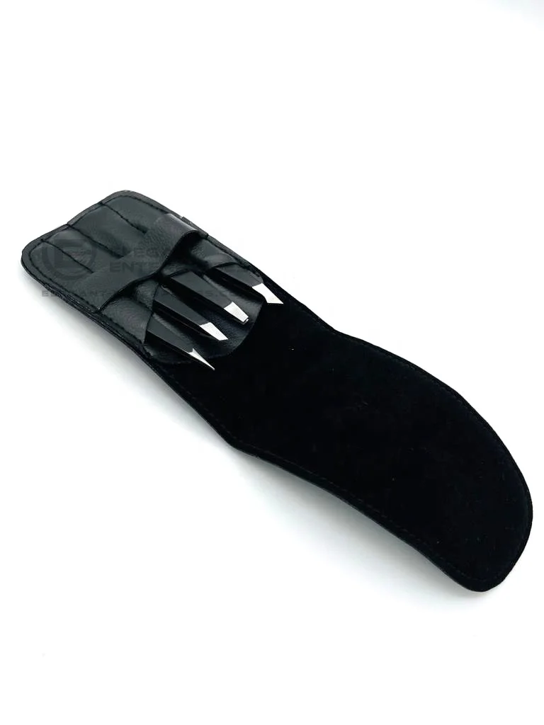 Wholesale Sustainable Eyebrow Tweezer Set Of 4 Pieces Stainless Steel Customized Private Label Sharp Point