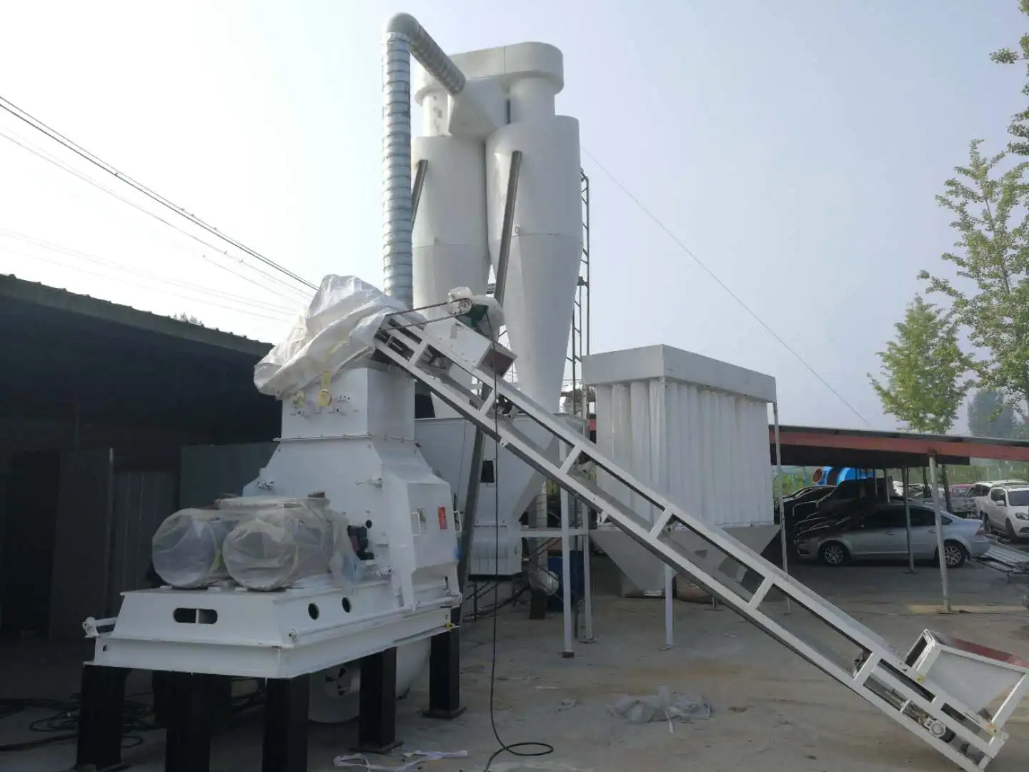 Bolida & Rotex industrial large capacity high efficiency hammer mill grinding equipment for wood chips sawdust making machine