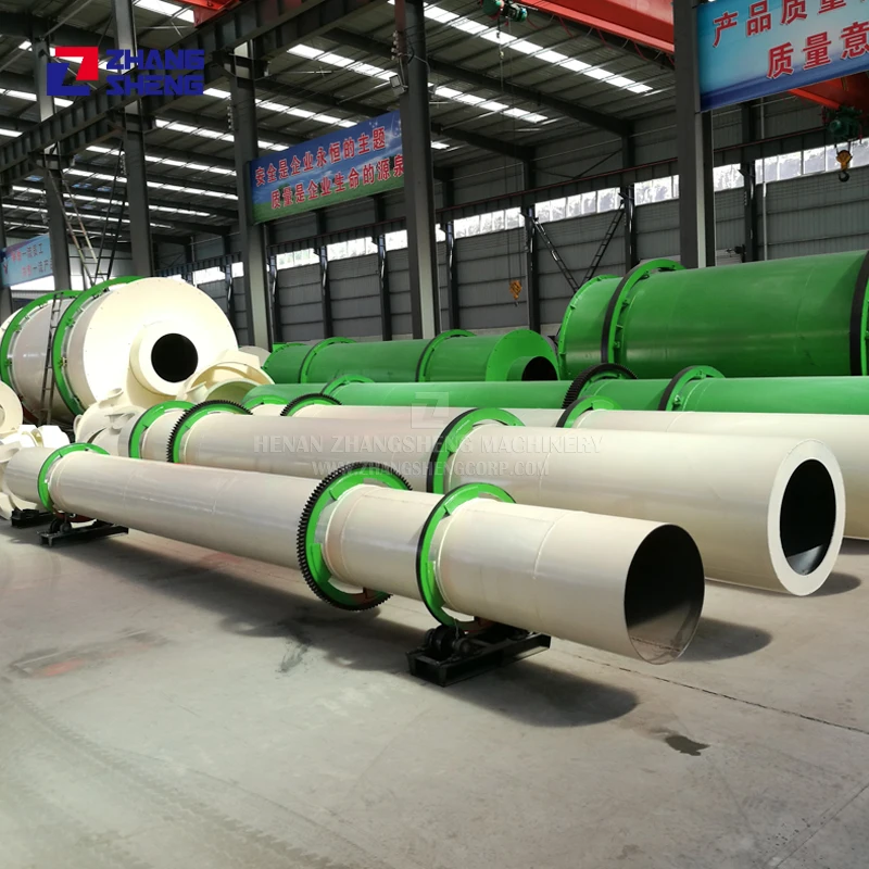 Low cost hot air duct sawdust rotary  biomass air flow pipe dryer rotary wet biomass dryer m