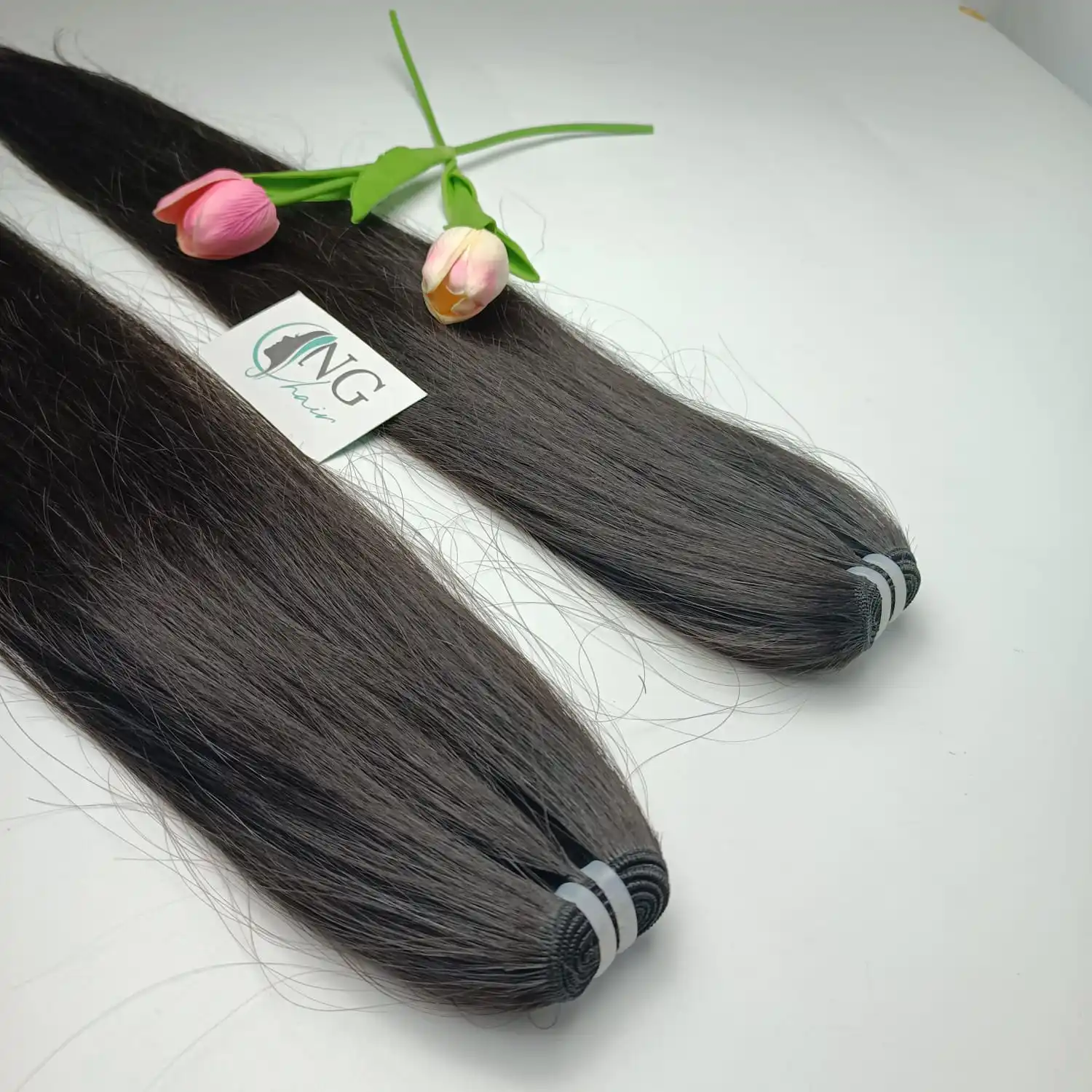 2024 Double Drawn Machine Double Weft Straight Weft Hair Extensions Manufacturer-Made from Vietnamese Human Hair Vietnam