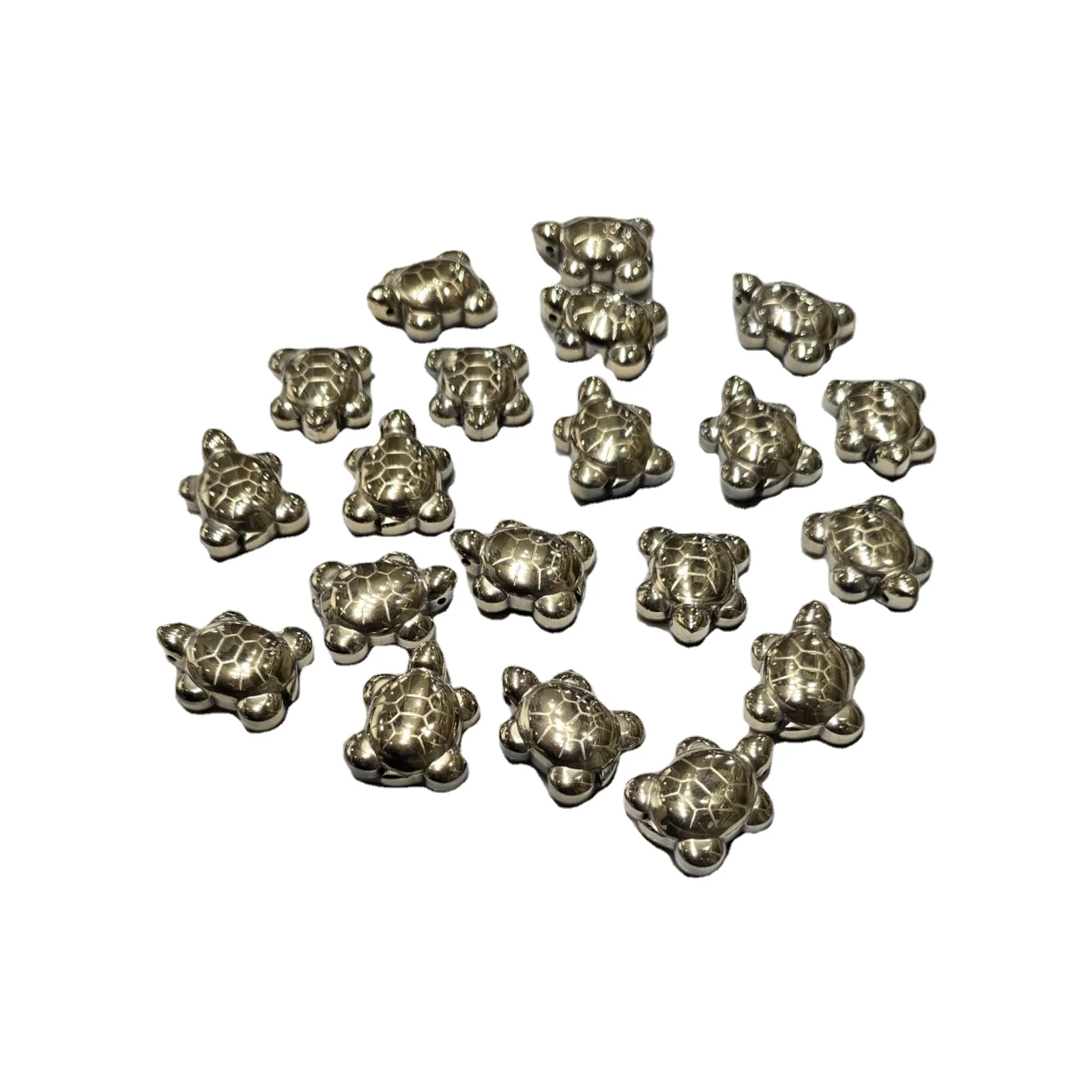 Pyrite Turtle Handcrafted Semi-Precious Stone Crafted to Perfection