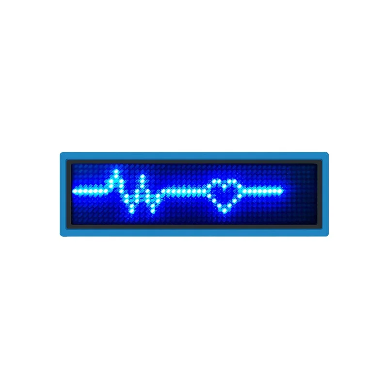 Recharge Programmable Mini Neon LED Luminous Display Screen Electronic LED Flashing Name Badge