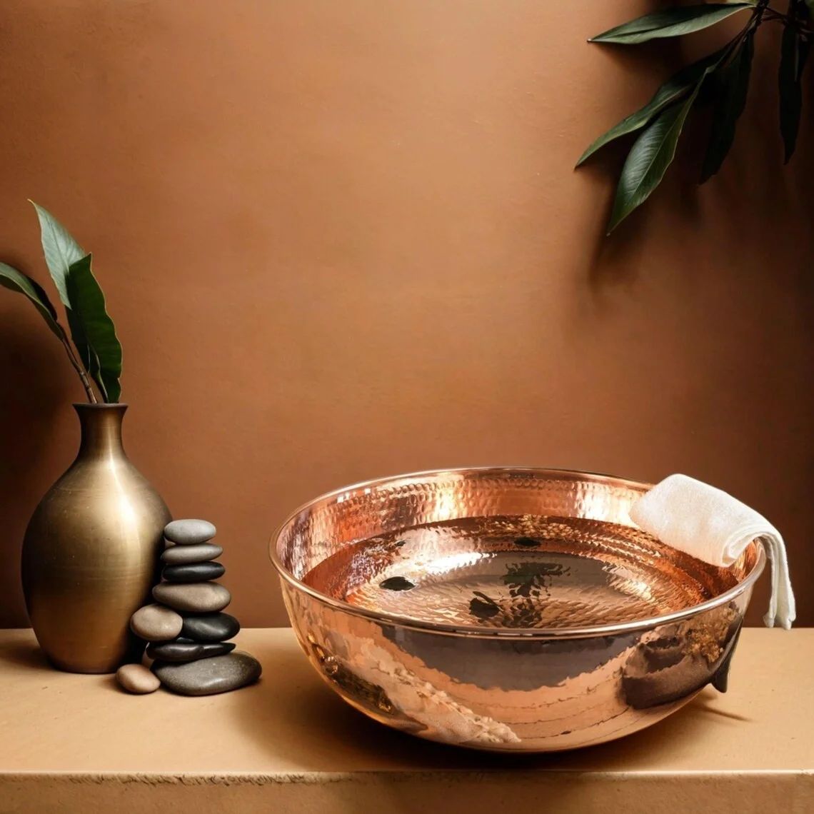 Luxury Black Copper Brass Pedicure Bowls New Designer Hammered Stainless Steel Footrest for Spa and Salon Use