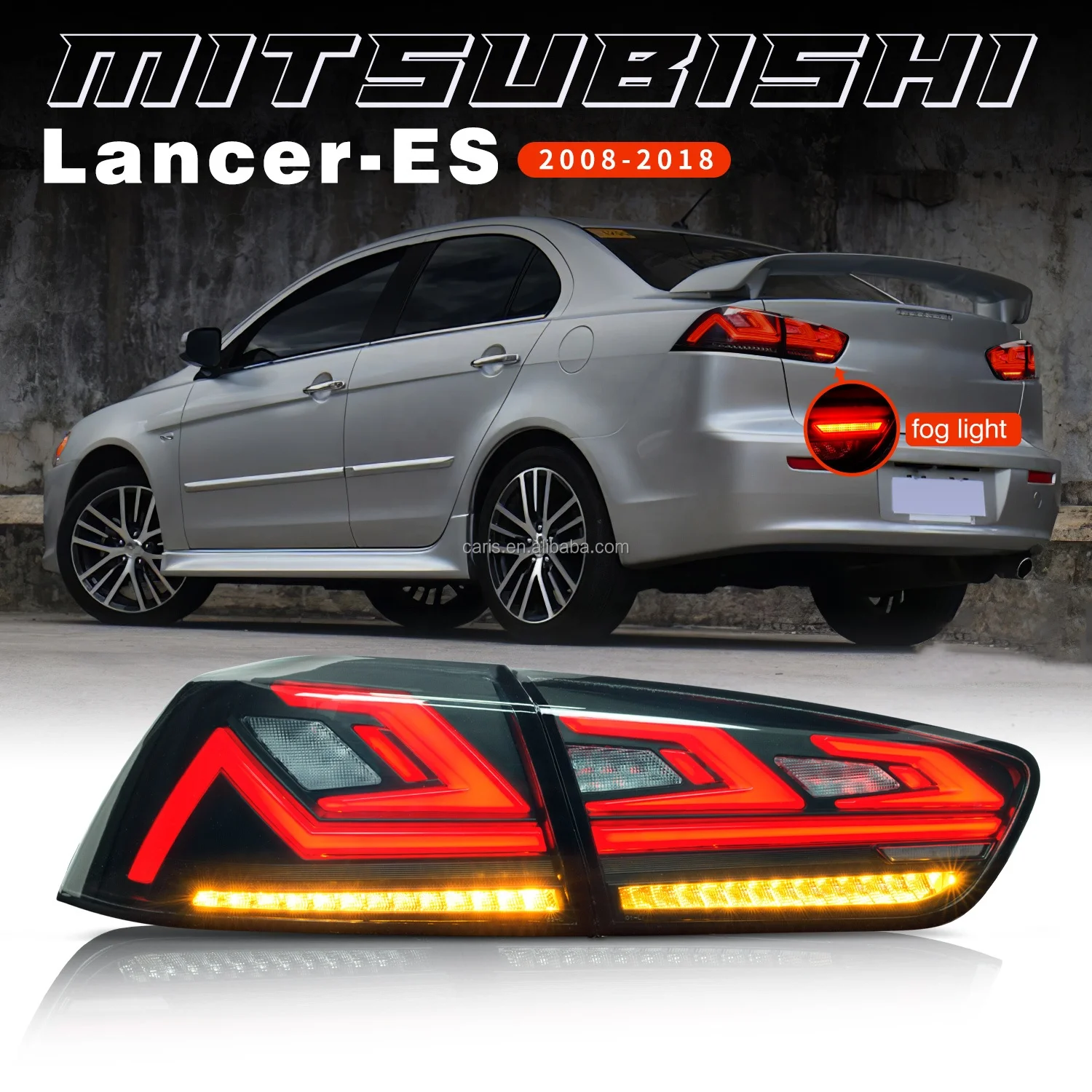 Копченые/красные задние фонари lancer со сканированием w/янтарный последовательный задний фонарь в сборе для mitsubishi Evo X