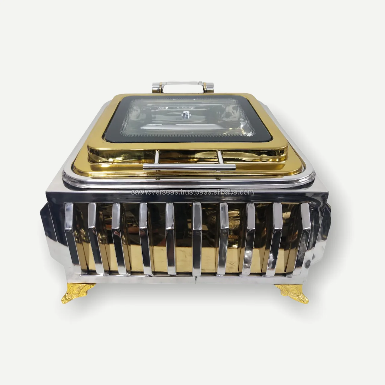 New Hotel Restaurant Commercial Catering Hammered Stainless Steel Chafing Dish for Buffet,  SS Food Warmer Chafer Dish