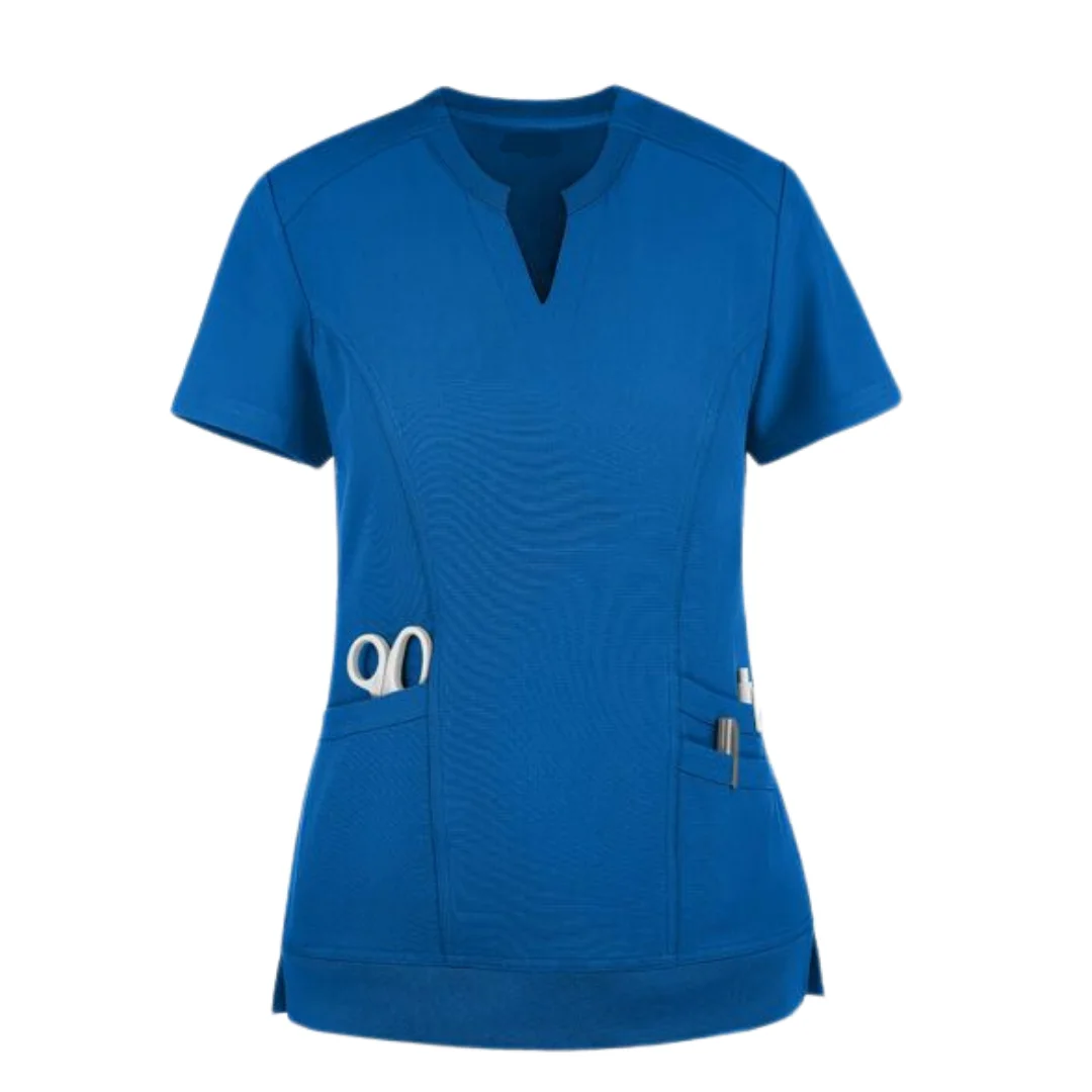 HIGHEST QUALITY Hospital Uniform medical Scrub Shirt nursing for women Good stretch - From Saomai FMF manufacturers verified