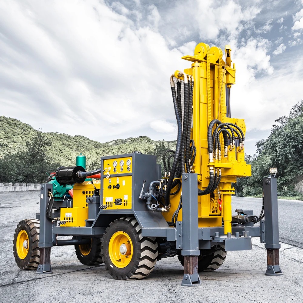 hengwang crawler 600m 500m 400m 300m 200m 100m pneumatic borehole water well drilling rig for sale in dubai