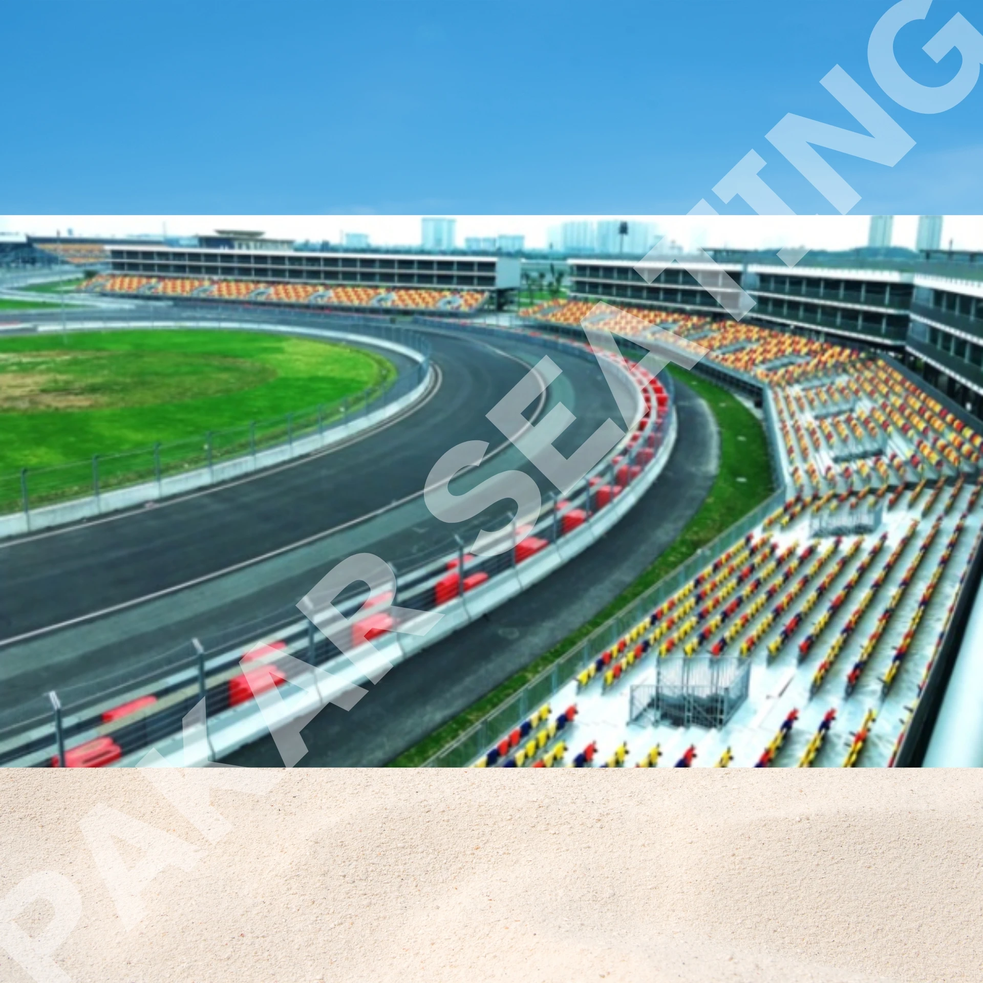 Grandstand stand for Karting track Show Seating Solution for Entertainment Events