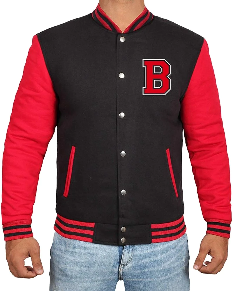 
Best Quality Designs private label men sports plain blank baseball jackets in American sizes 