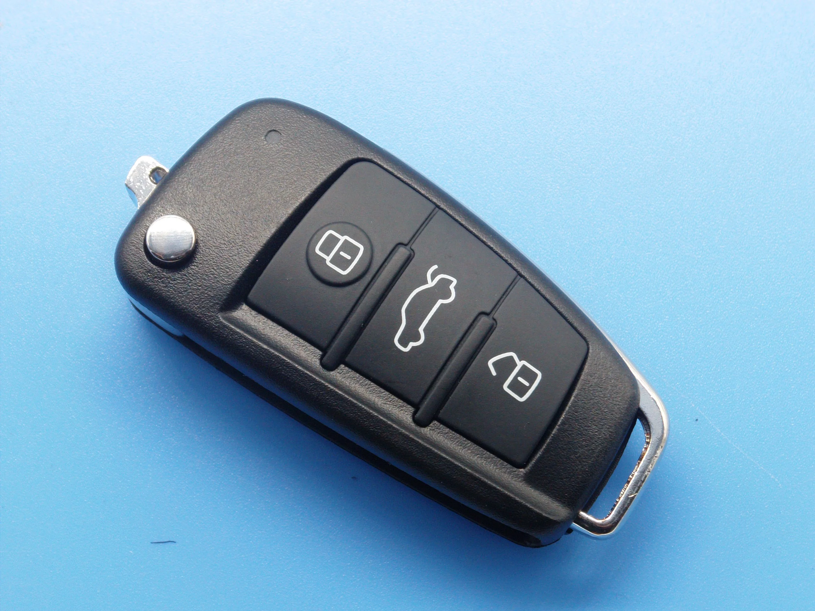 High Quality Universal Car Flip Remote Key Shell For A-udi Style B-Series 3 Buttons Without Blade