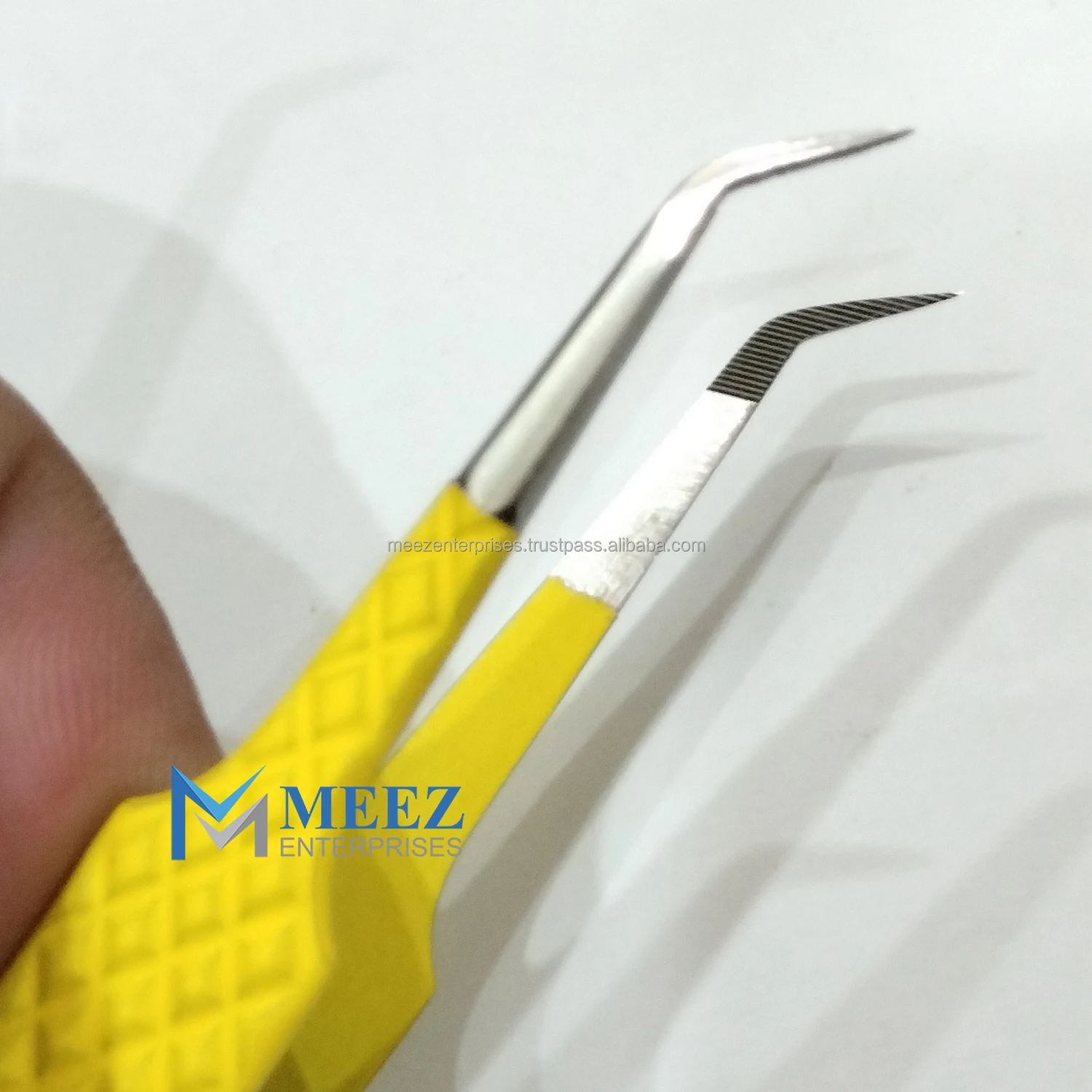 New Fiber Tip Eyelash Extension Tweezer Eyelash Applicator OEM Customized Stainless Steel Top Quality Fiber Tip Tweezer
