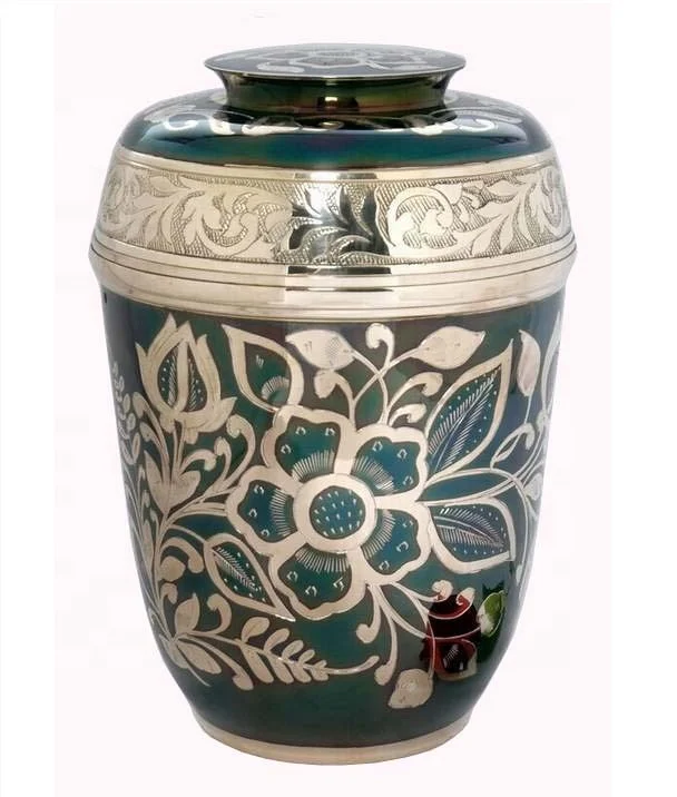 METAL EUROPEAN URN FOR HUMAN ASHES
